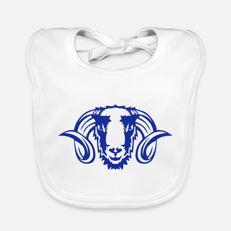 Widderhorn Widder Sternzeichen 2 Baby Bio-Lätzchen