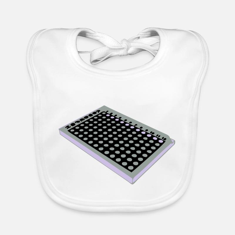 96 Well Plate / 96 perforated plate Organic Baby Bibs