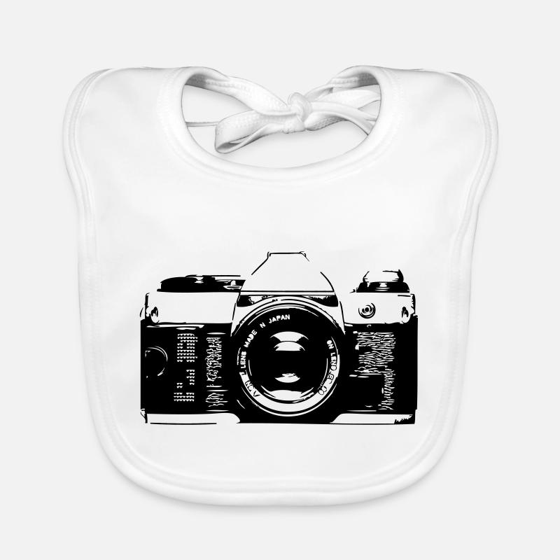 Retro Kamera Baby Bio-Lätzchen