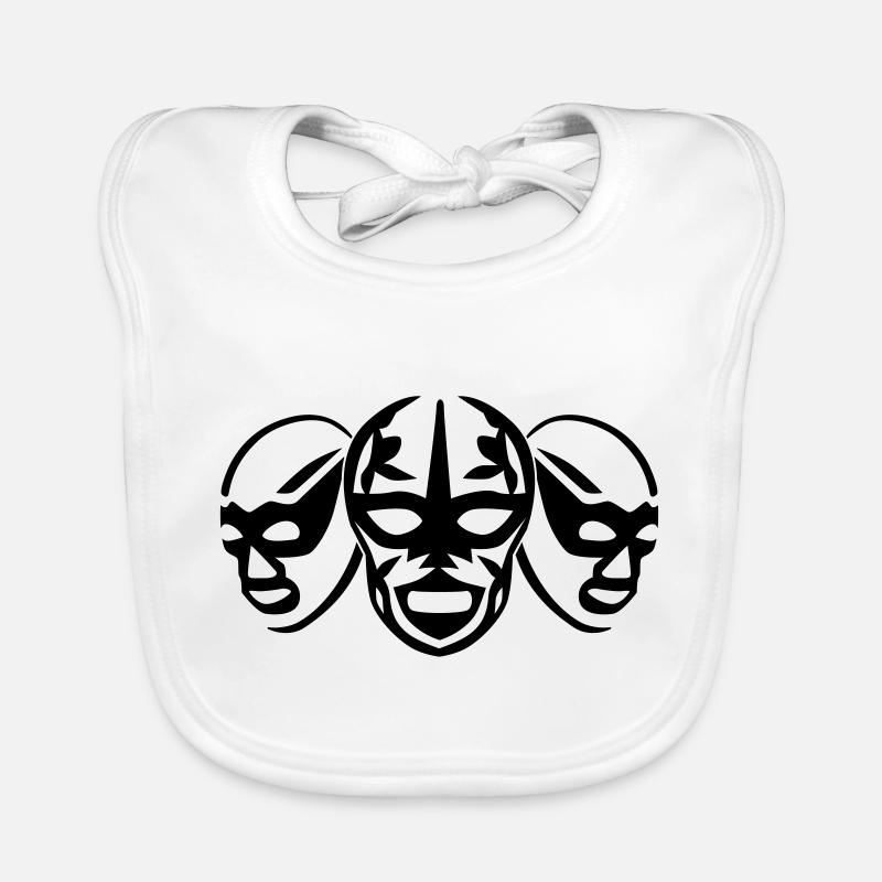 lucha libre masks Baby Bio-Lätzchen