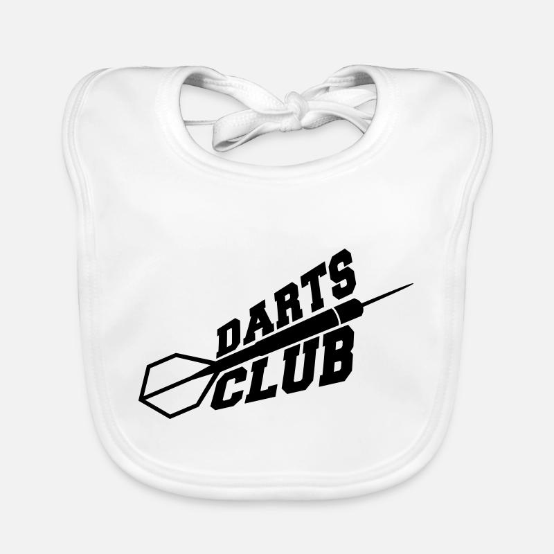 Darts Club Logo Baby Bio-Lätzchen