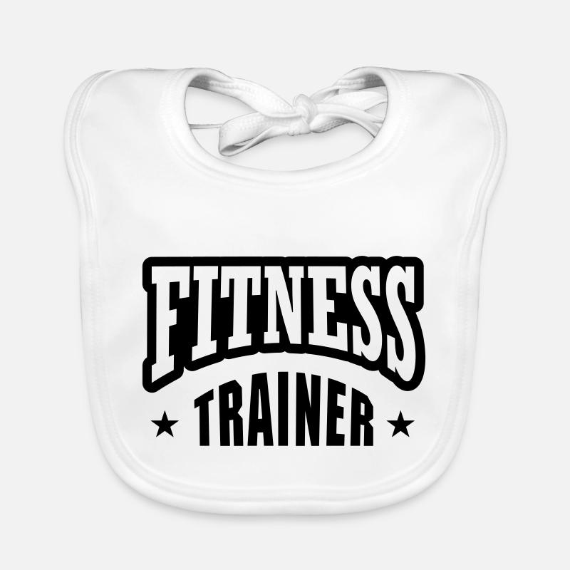 Fitness trainer mit Stern Baby Bio-Lätzchen