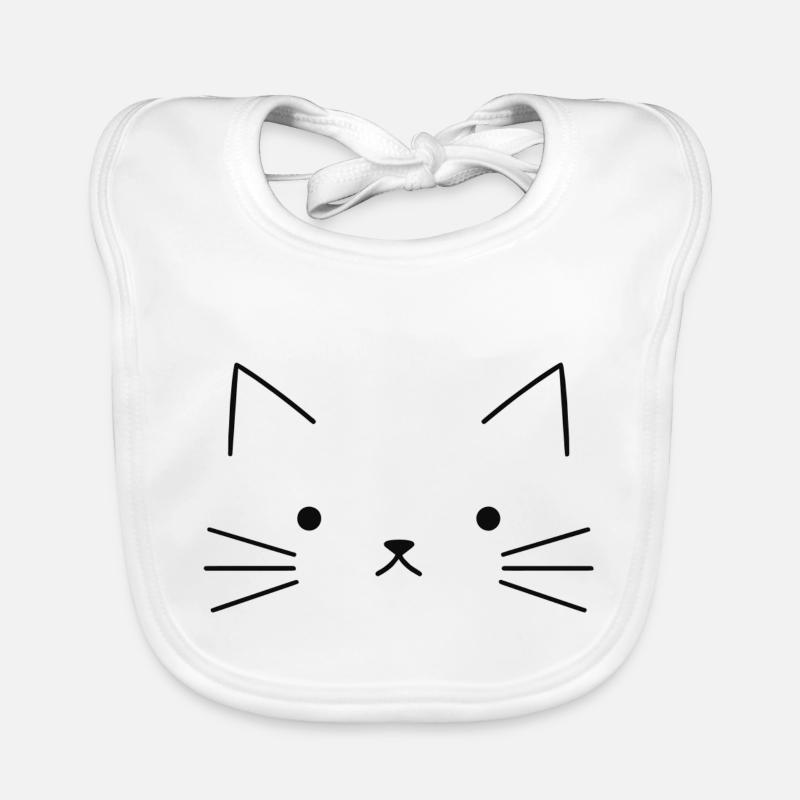 Conception de chats Bavoir bio Bébé