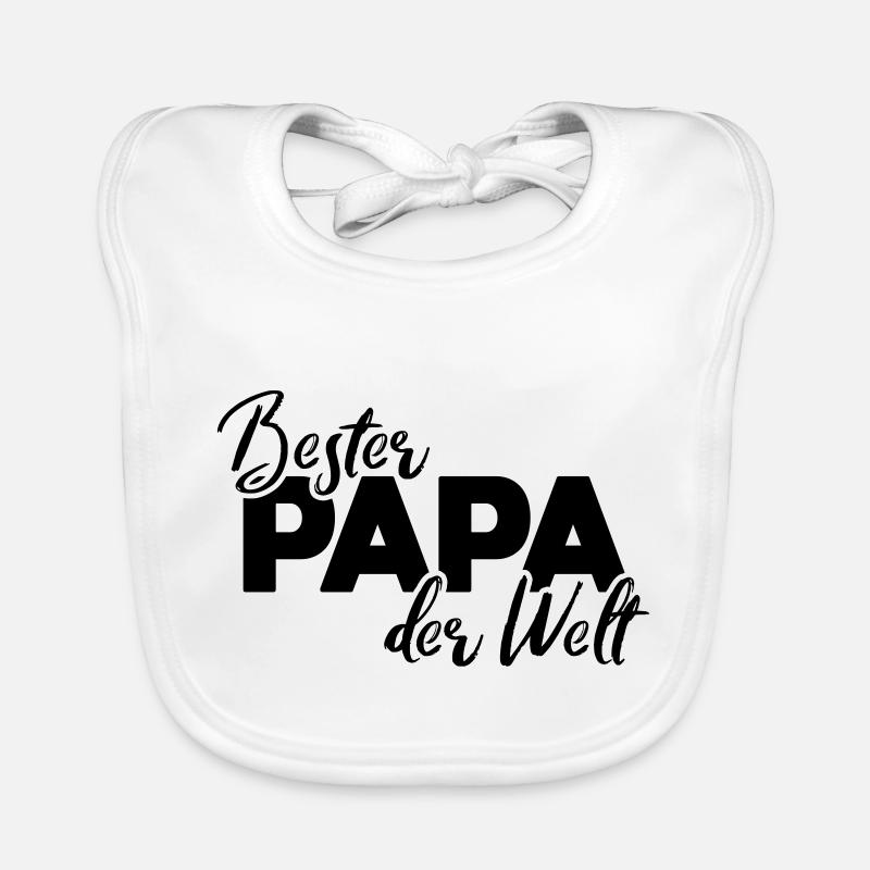bester papa der welt Baby Bio-Lätzchen