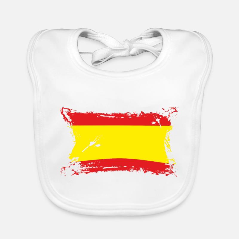 España / Spanien / Spanish Flag Baby Bio-Lätzchen