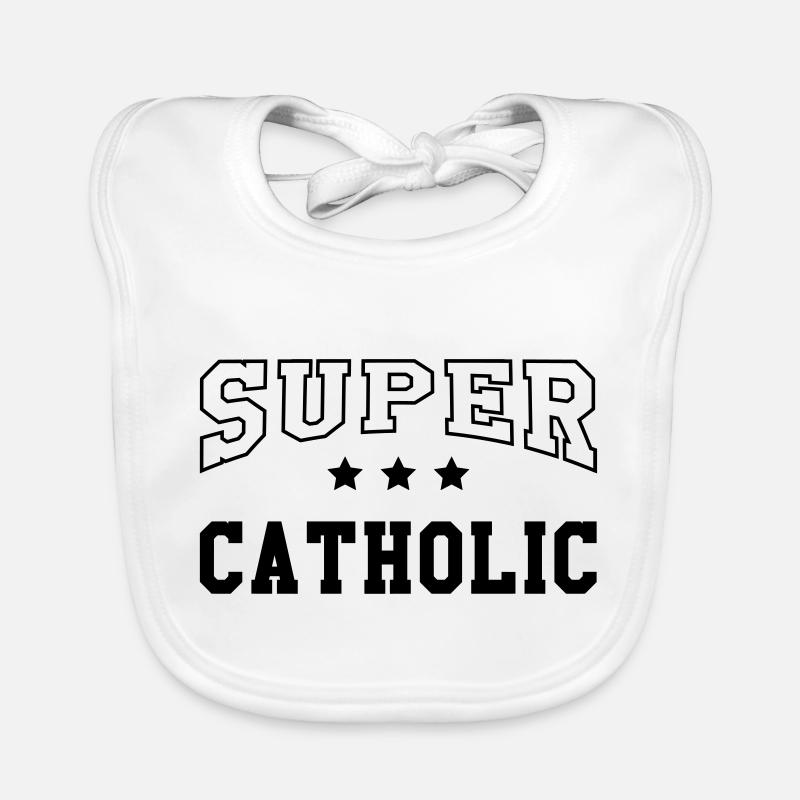 chrétien / chrétienne / catholique / religion Bavoir bio Bébé