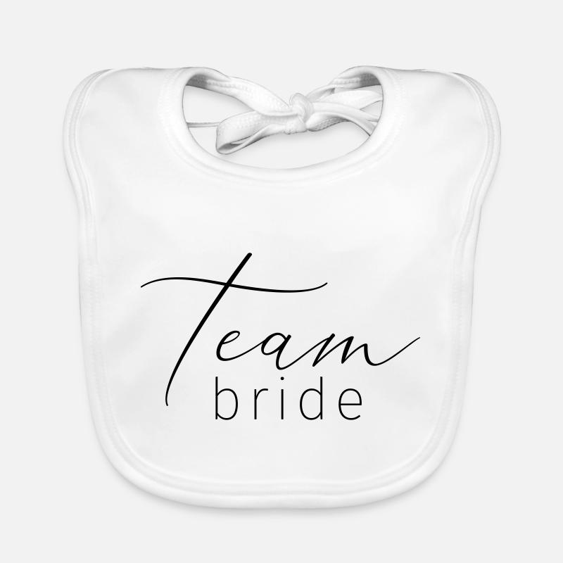 team Bride Organic Baby Bibs