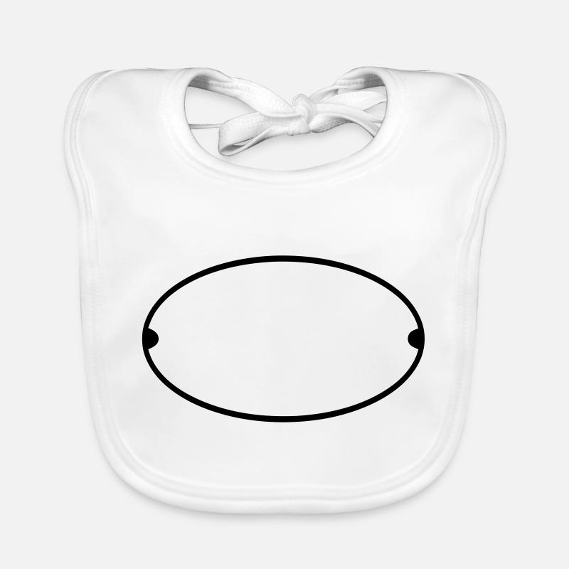 Forme / Symbole / Rond / Custom / Personnaliser Bavoir bio Bébé
