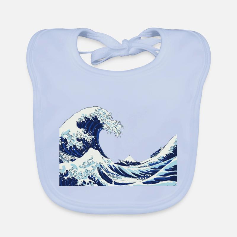 big Wave Organic Baby Bibs