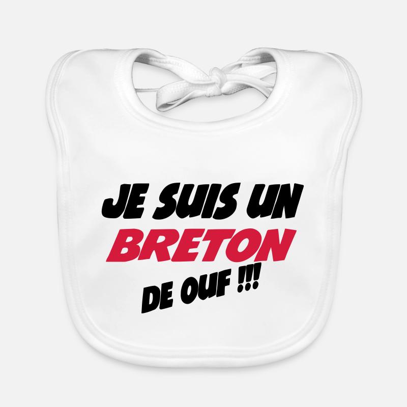 Je suis un breton de ouf !!! Bavoir bio Bébé