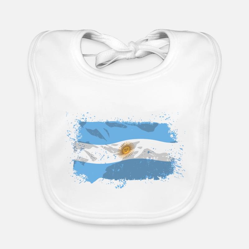 Argentina Flag Baby Bio-Lätzchen