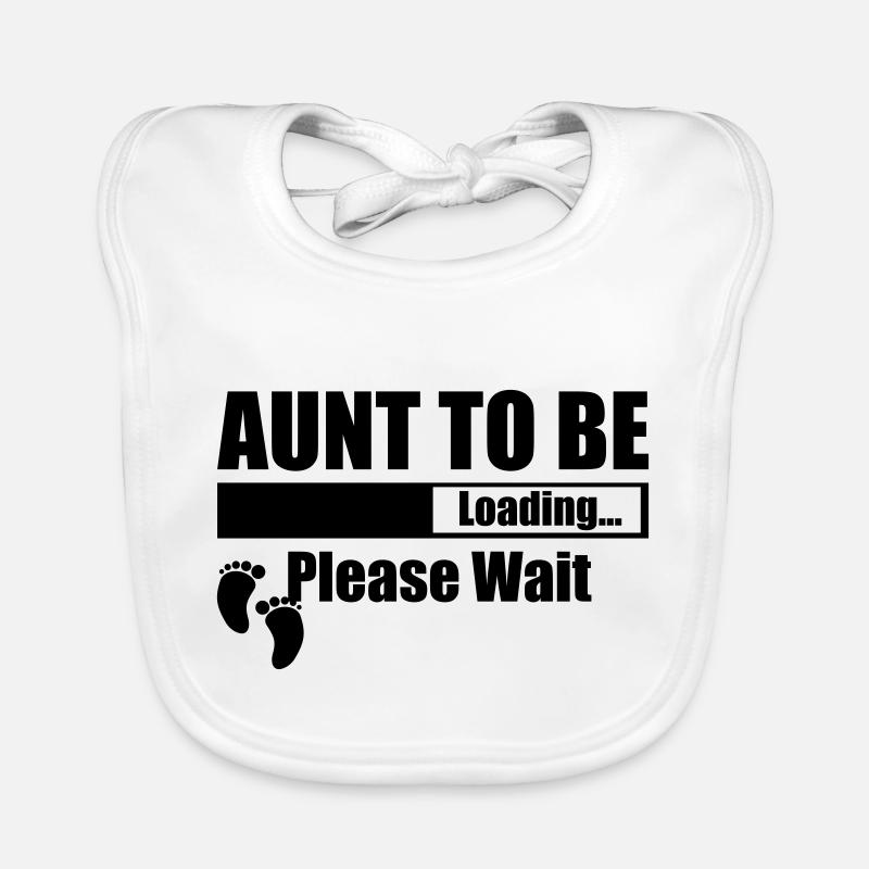 Aunt To Be Loading Please Wait Organic Baby Bibs