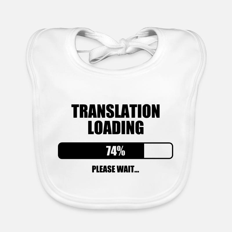 Interpreter Dolmetscher Translation Interprète Organic Baby Bibs