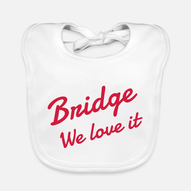 bridge / bridgeur / bridgeuse / cartes Bavoir bio Bébé
