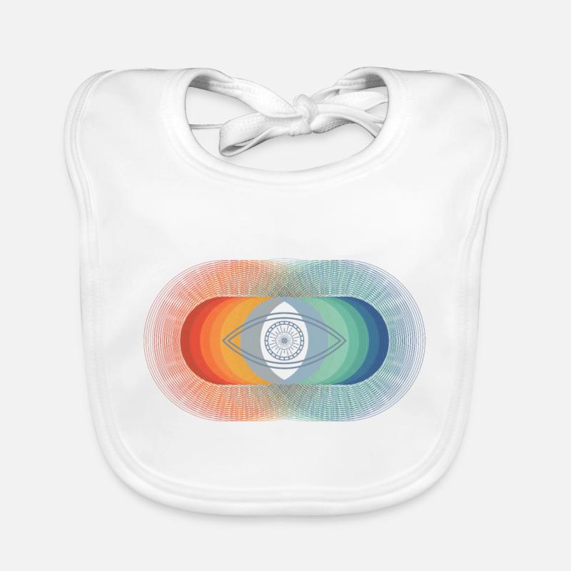 Oeil (cercles) Bavoir bio Bébé