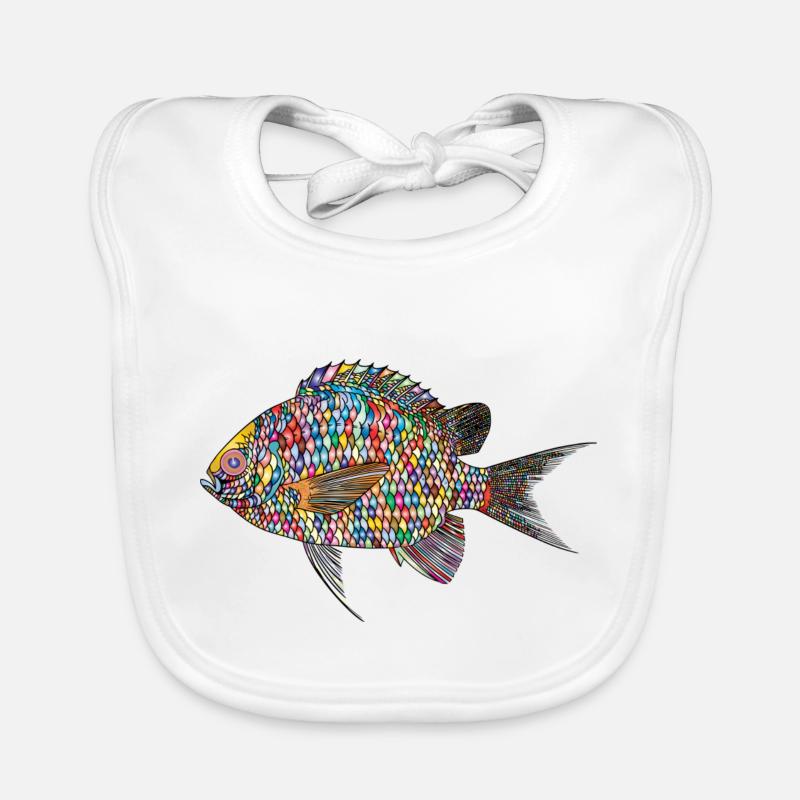 fish / fish Organic Baby Bibs