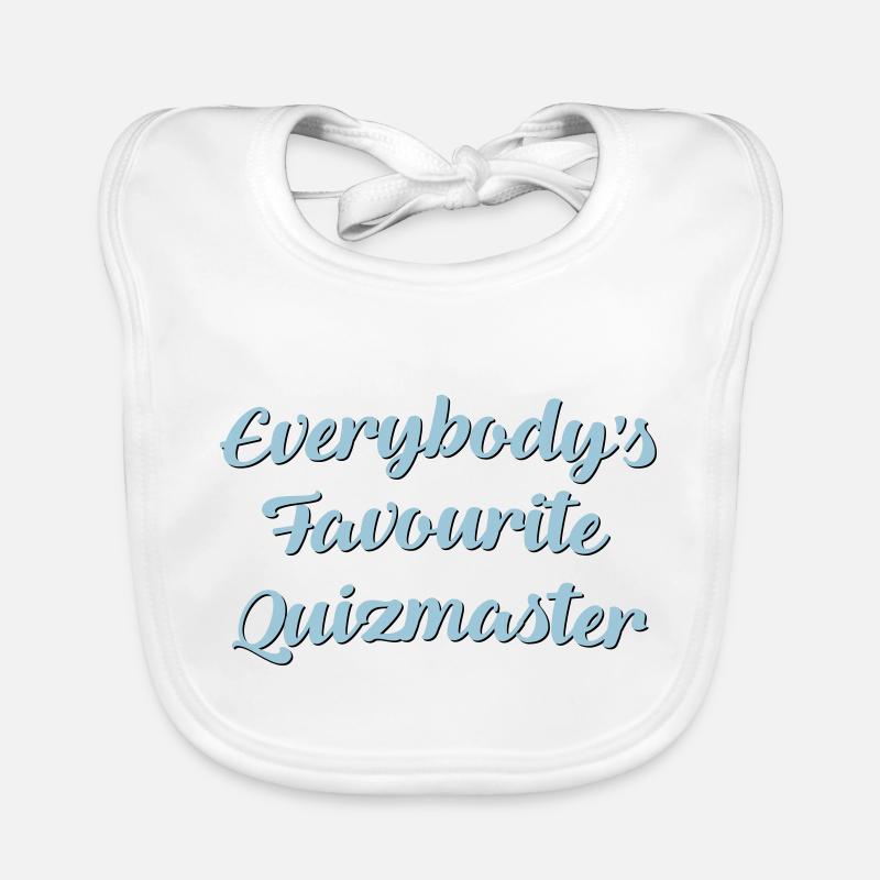Everybodys favourite quizmaster funny te Organic Baby Bibs