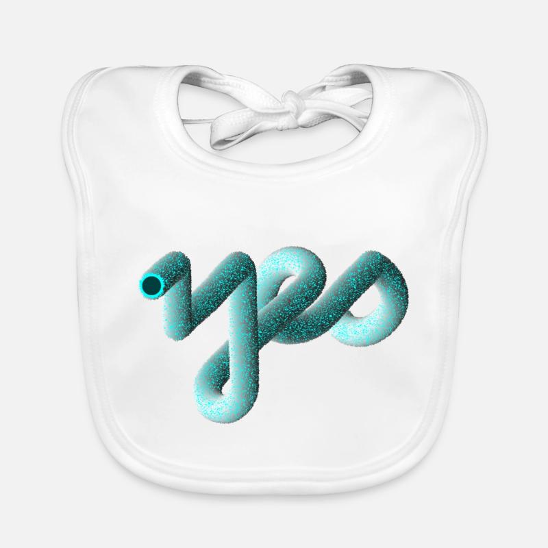 YES Font cuddly effect 3D Organic Baby Bibs