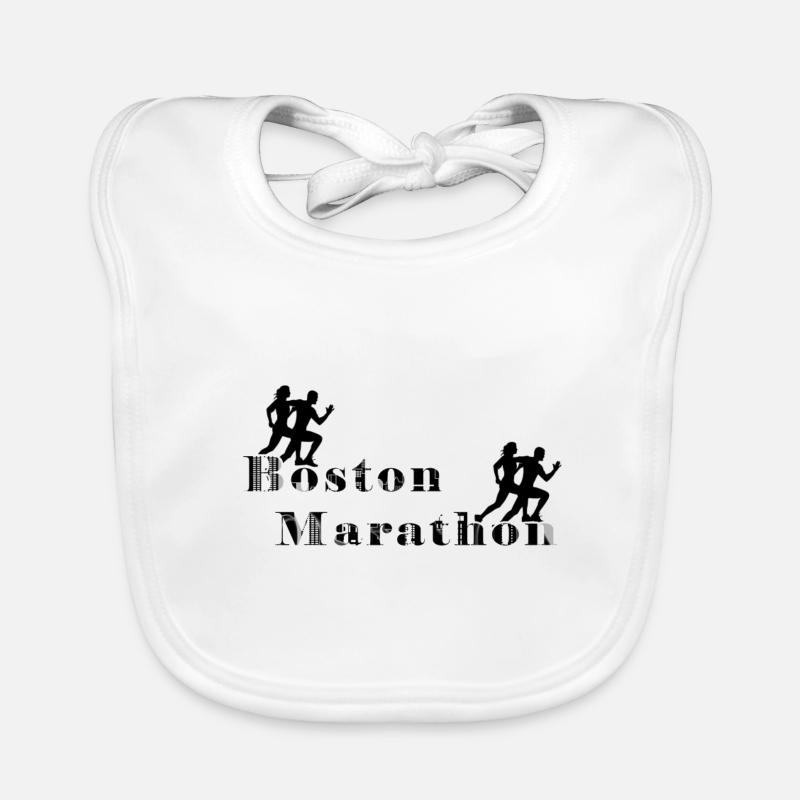Boston marathon Organic Baby Bibs