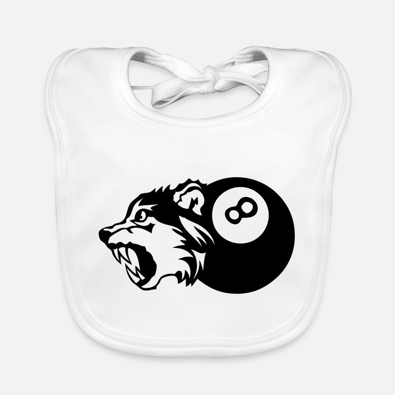 Billard Logo Wolf Sport Baby Bio-Lätzchen