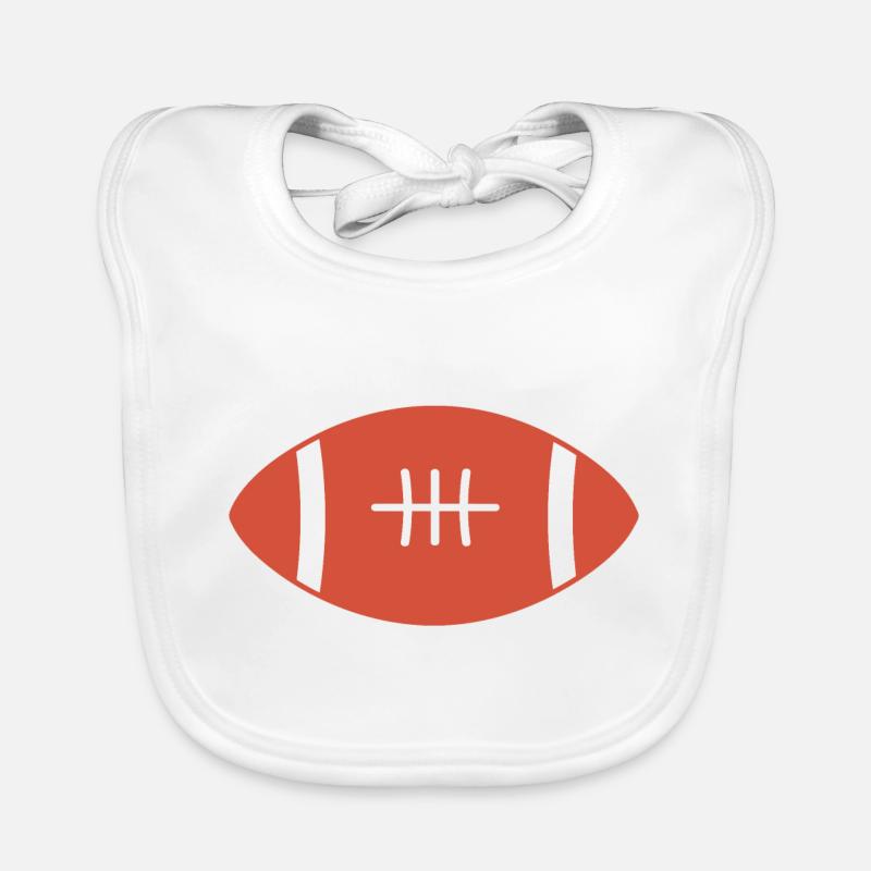 Ballon de rugby Bavoir bio Bébé