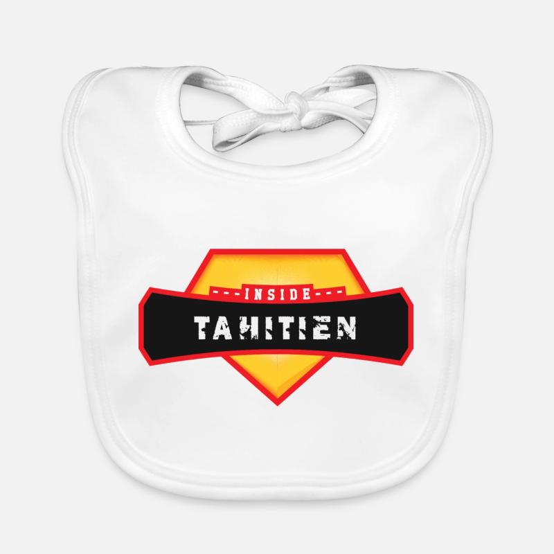 Tahitian Inside Organic Baby Bibs