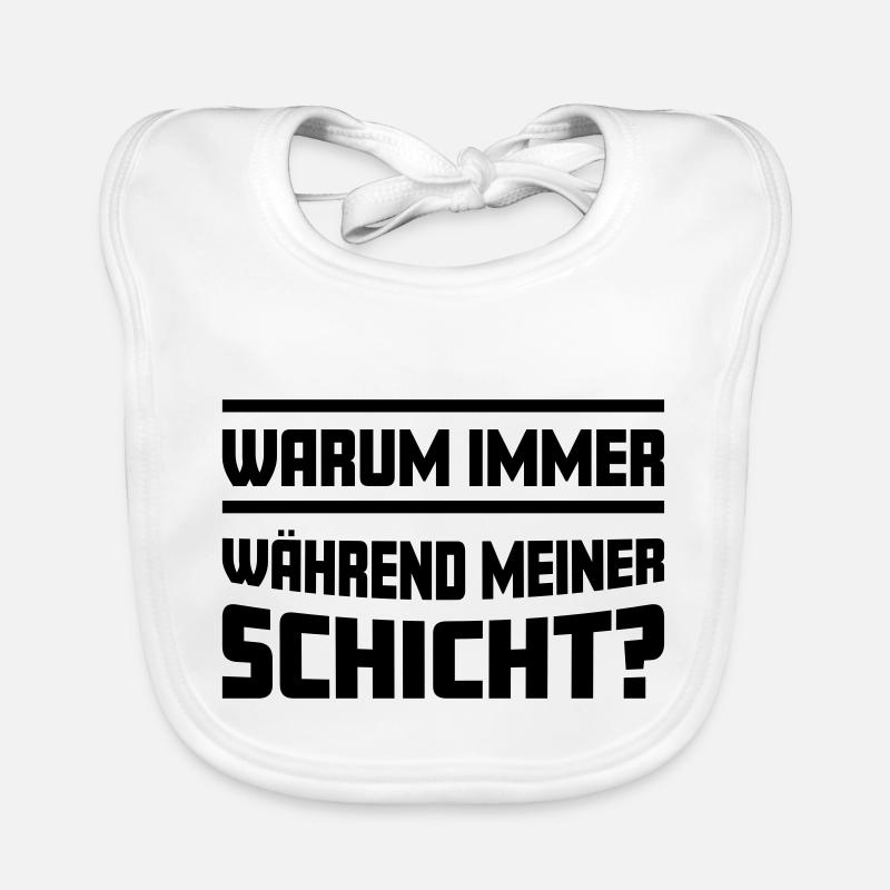 Warum immer während meiner Schicht? Baby Bio-Lätzchen