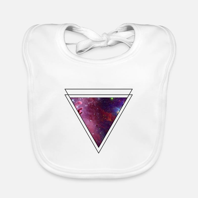 Future universe triangle Organic Baby Bibs