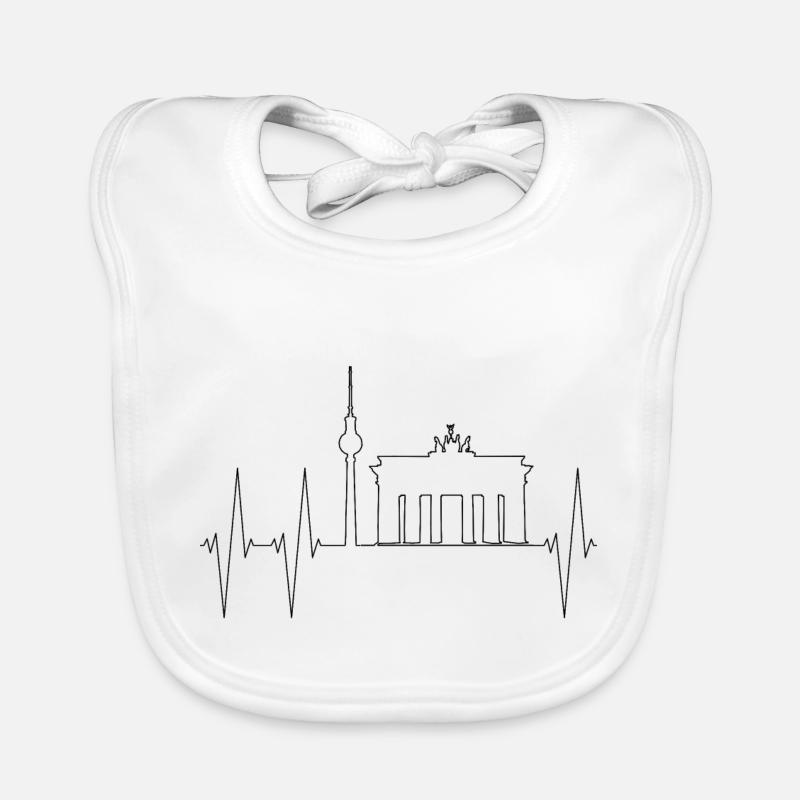Berlin Skyline Baby Bio-Lätzchen