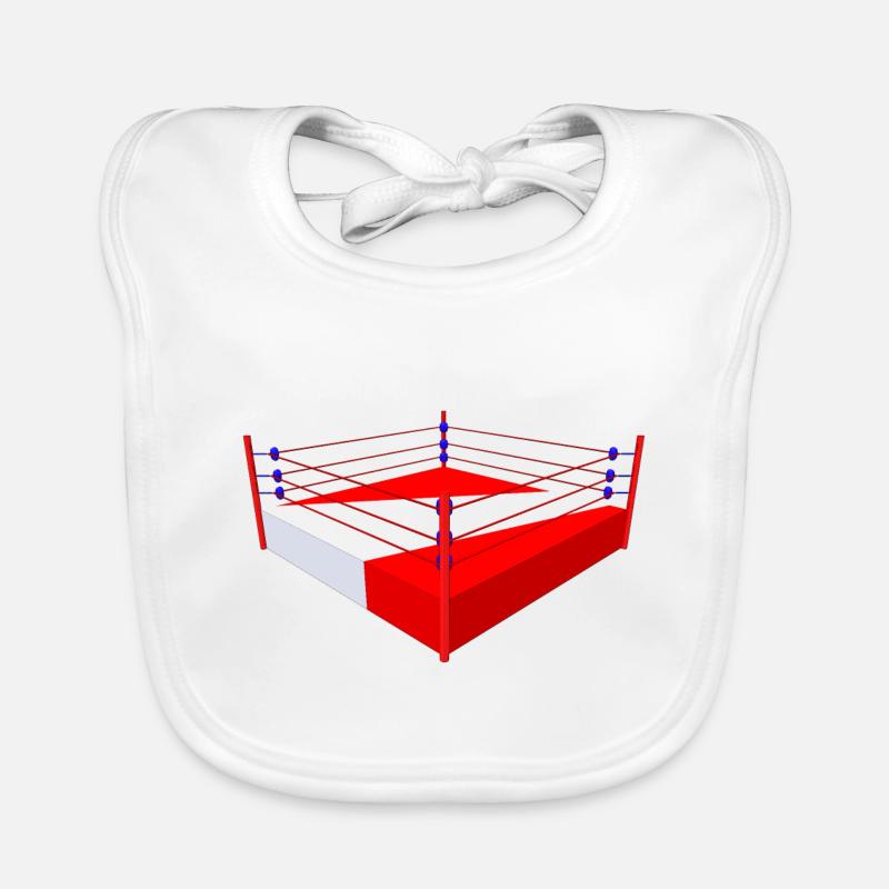 Boxing ring, boxing, boxing Organic Baby Bibs