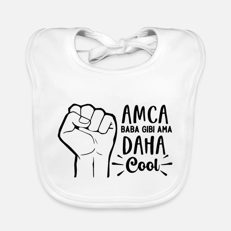 Amca Baba gibi ama daha Cool Türkischer Onkel Baba Baby Bio-Lätzchen