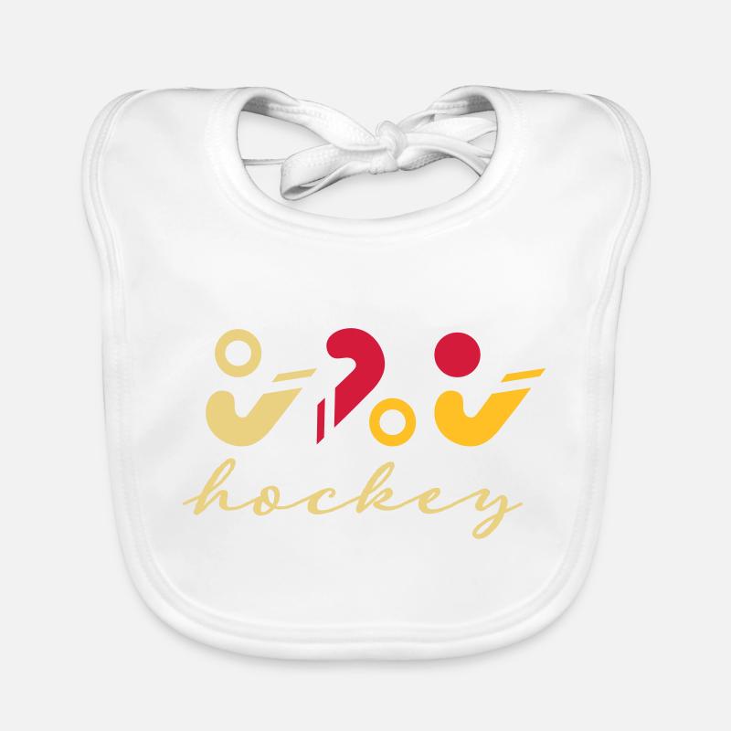 Hockey Logo Baby Bio-Lätzchen