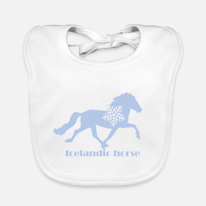 flocon de neige islandais Bavoir bio Bébé