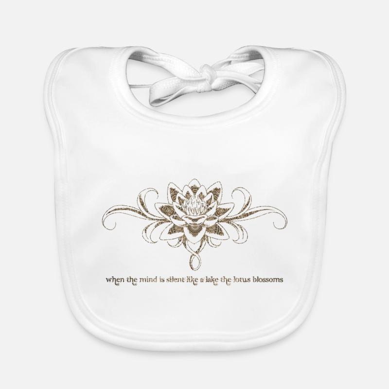 Fleur de lotus Bavoir bio Bébé
