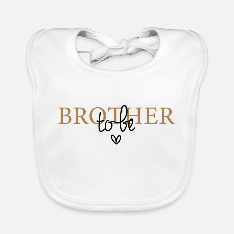 Frère d'être - Bavoir bio Bébé - blanc