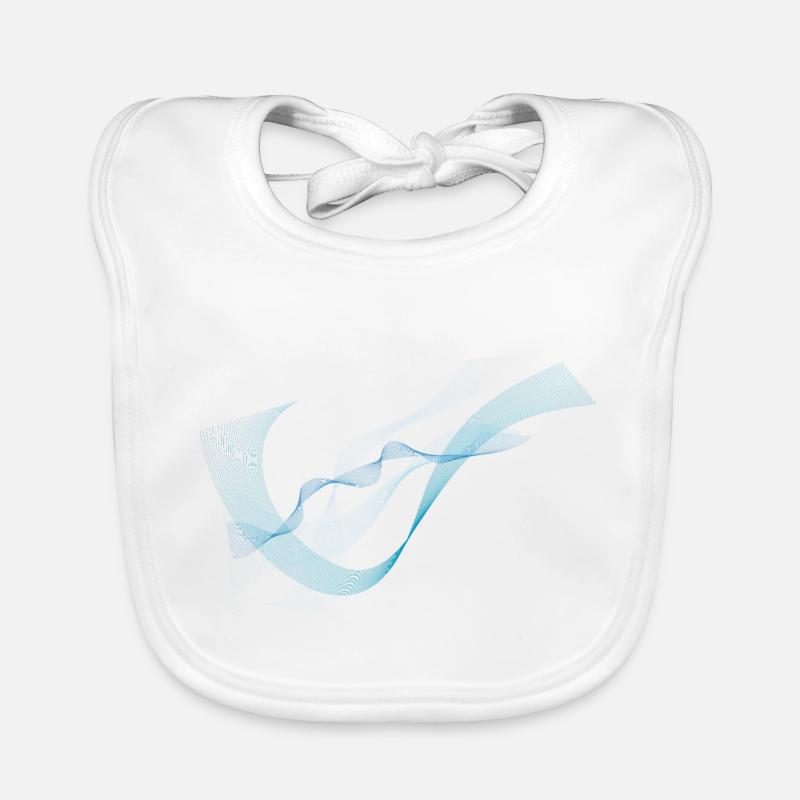 blaue Welle Baby Bio-Lätzchen