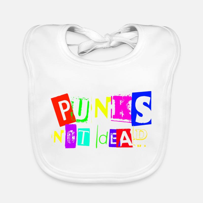 PUNKS NOT DEAD Organic Baby Bibs