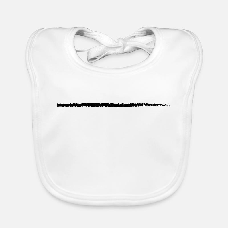 Stroke Art Brushstroke Underscore Crack Line Organic Baby Bibs
