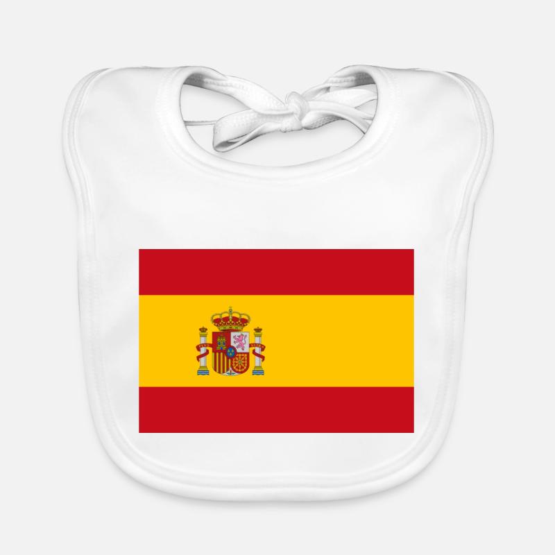 Espagne drapeau Bavoir bio Bébé