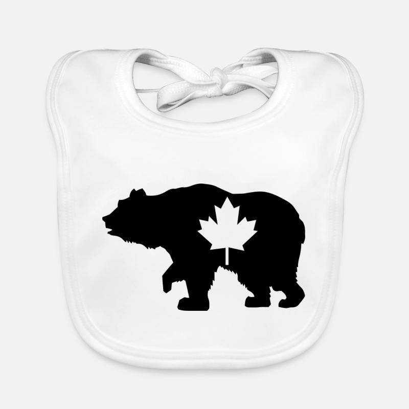 Canada drapeau cadeau canadien Bavoir bio Bébé