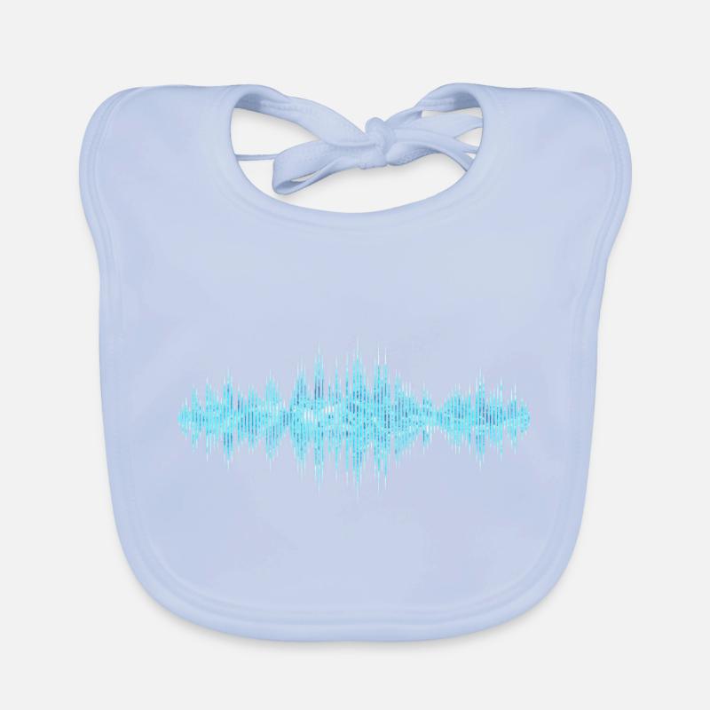Sound Waves Organic Baby Bibs