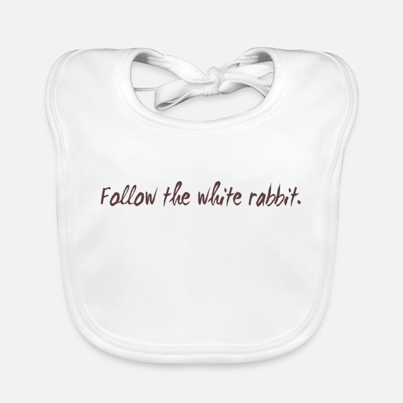Follow the white rabbit Programming Geschenk Baby Bio-Lätzchen