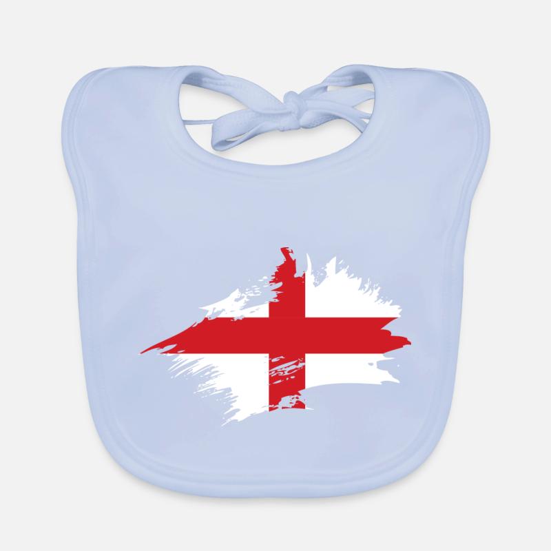 Drapeau Angleterre Drapeau anglais Anglais Anglais Bavoir bio Bébé