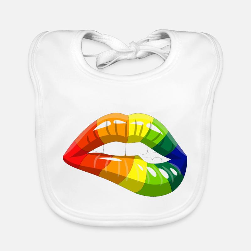 Pride Lips Baby Bio-Lätzchen