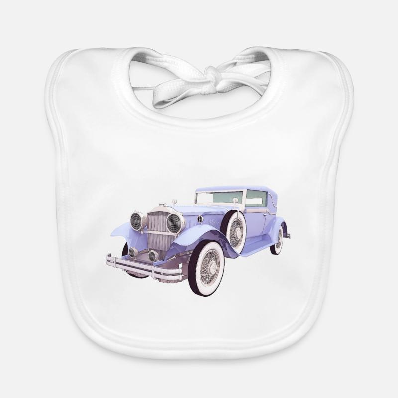 Oldtimer, Auto, Automobil Baby Bio-Lätzchen