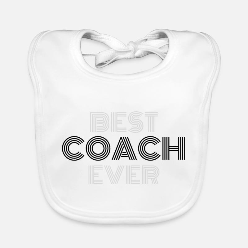 best coach ever - Bavoir bio Bébé - blanc