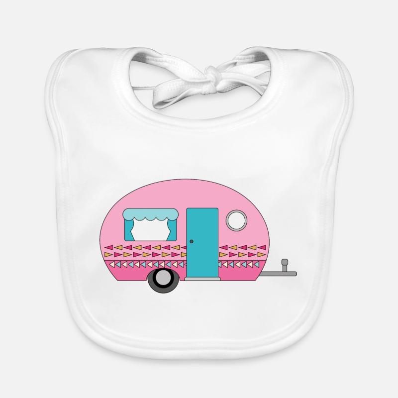 Wohnwagen Camping Lustiges Baby Bio-Lätzchen