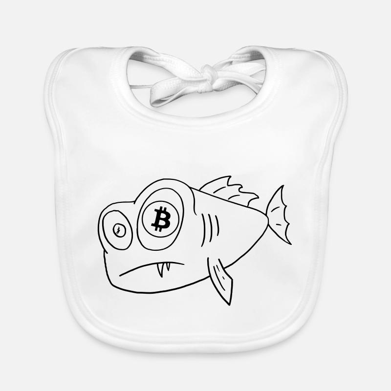 bitcoin poisson à l’œil bitcoin Bavoir bio Bébé