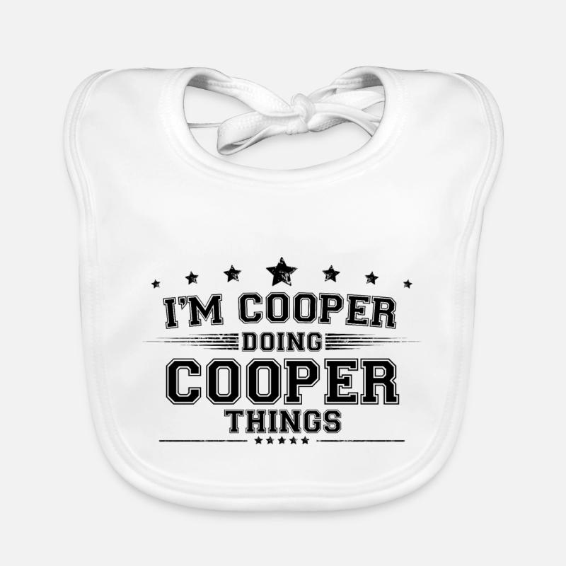 i’m Cooper doing Cooper things Organic Baby Bibs