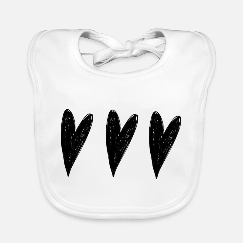 cœur coeur Bavoir bio Bébé